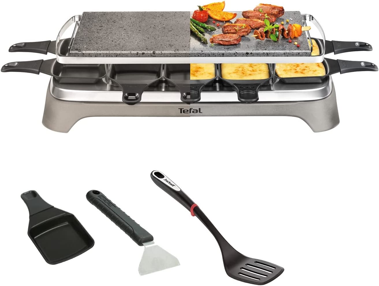 Raclette Grill mit Steinplatte